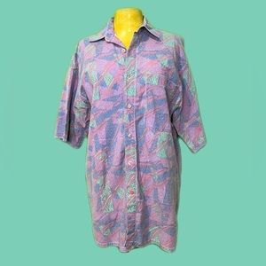 🧼💜💠 Nostalgic 90s Button Up Top💠💜🧼